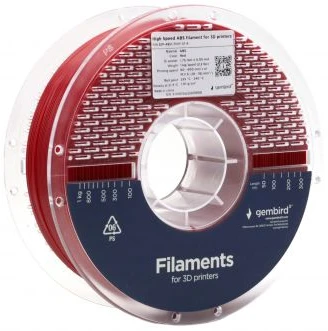 Нитка для PLA-картриджа Gembird High Speed PLA 1.75 мм Red ( 3DP-PLA1.75HY-01-R)