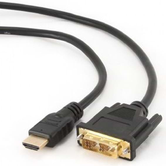 Кабель HDMI - DVI Cablexpert HDMI to DVI 1.8m (CC-HDMI-DVI-6) - Фото 1