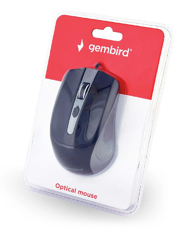 Фото - Мышь проводная Gembird MUS-4B-01-GB Black/Grey USB