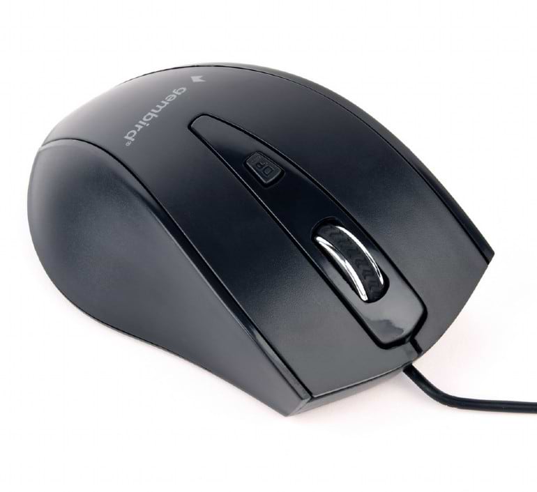 Мышь проводная Gembird MUS-4B-02 Black USB - Фото 1