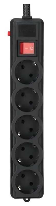 Сетевой фильтр Gembird Pro 5 р 4.5 м Black (SPG5-G-15B-PRO)