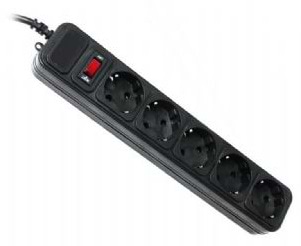 Фото - Мережевий фільтр Gembird SPG5-G-15B (5 роз., 4.5 м., черный)