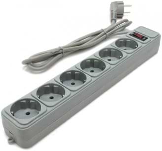 Фото - Мережевий фільтр Gembird SPG6-G-15G (6 роз., 4,5 м., серый) Фото - Мережевий фільтр Gembird SPG6-G-15G (6 роз., 4,5 м., серый)