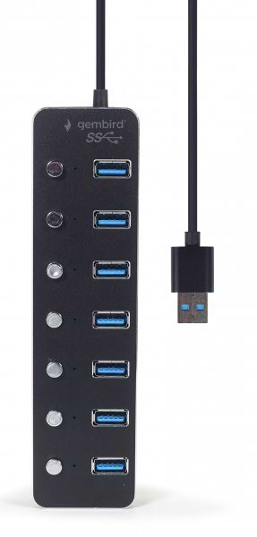 Фото - Хаб USB Gembird UHB-U3P7P-01