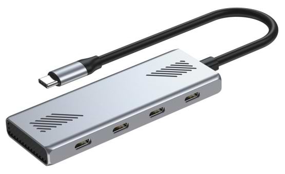 Фото - Хаб USB Gembird USB-С 3.2 Silver (UHB-CM-U310-C4-01)