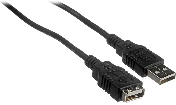 Фото - Кабель USB type A - USB type A Cablexpert USB 2.0 AM/AF 1.8m (CCF-USB2-AMAF-6) ферритовий фильтр