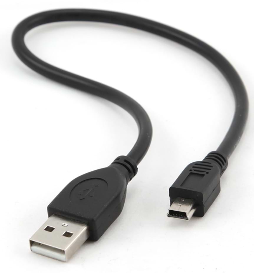 Кабель USB - miniUSB Cablexpert USB AM/mini USB 5 pin 0.3m (CCP-USB2-AM5P-1) - Фото 1