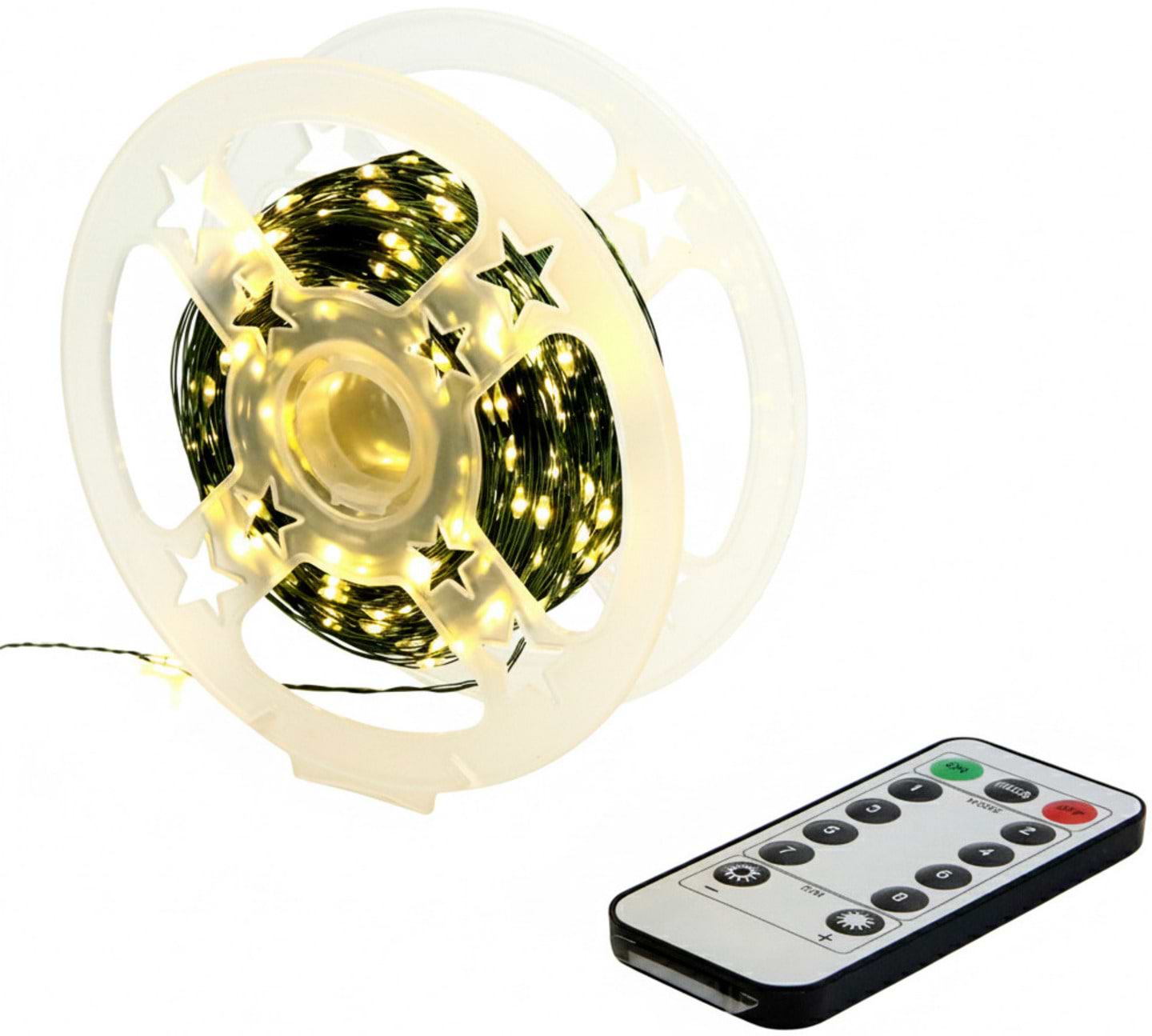 Гірлянда декоративна YES! Fun Нитка 100 м 1000 LED тепло-біла 8 функцій пульт (975128)