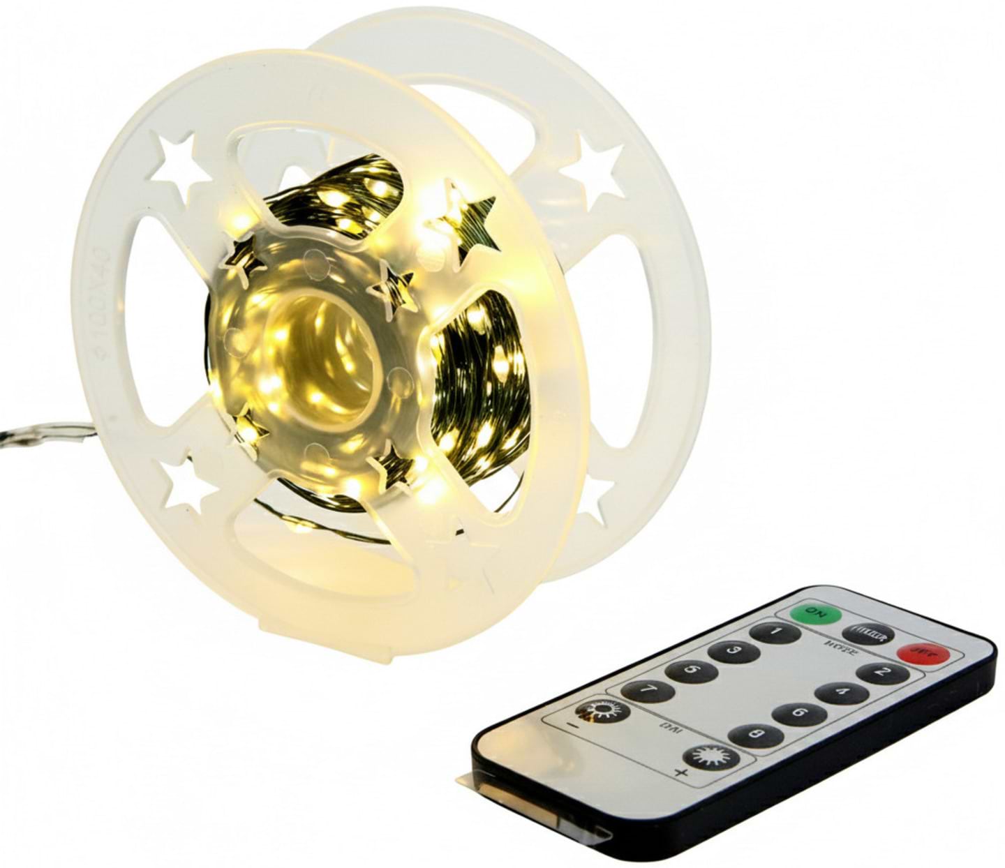 Купити Гирлянда декоративная YES! Fun Нитка 50 м 500 LED тепло-белая 8 функций пульт (975129) - Фото 1 Гирлянда декоративная YES! Fun Нитка 50 м 500 LED тепло-белая 8 функций пульт (975129) - Фото 1