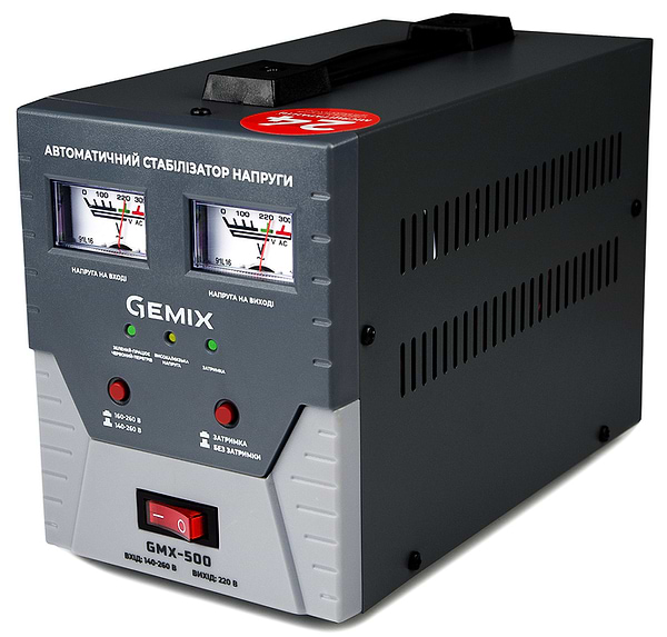 Фото - Стабілізатор напруги Gemix GMX-500