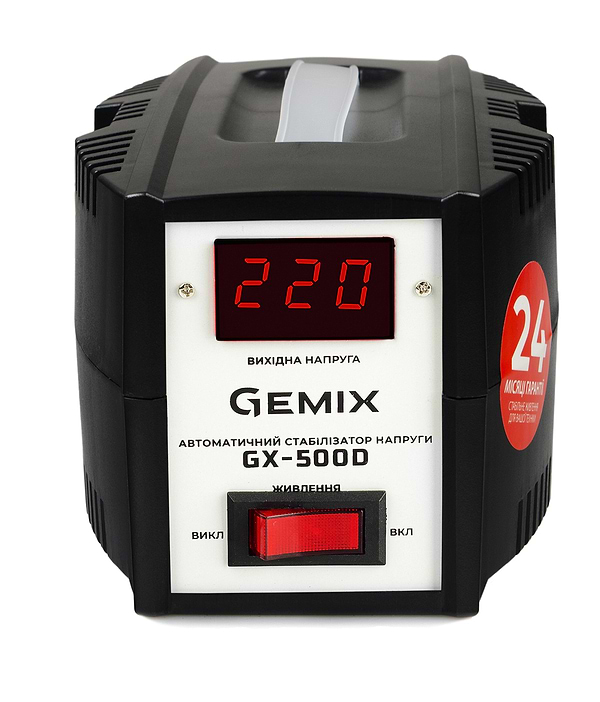Фото - Стабілізатор напруги Gemix GX-500D