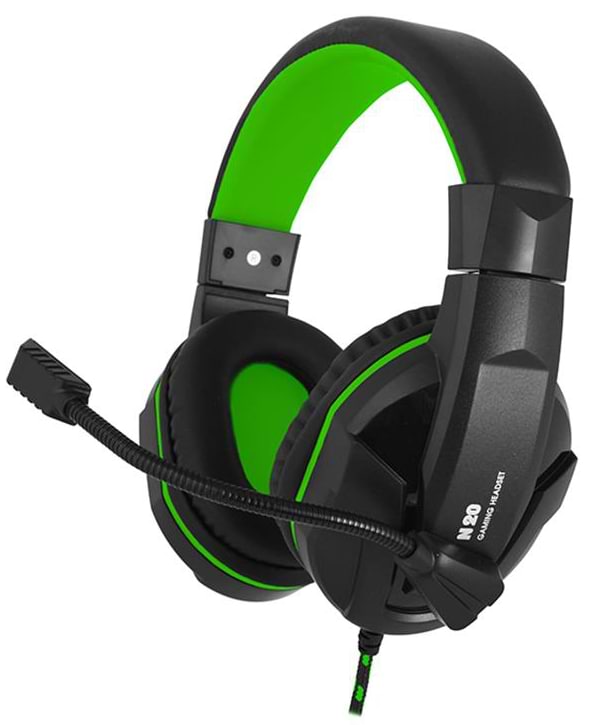 Гарнитура проводная игровая Gemix N20 Black-Green (04300107) - Фото 1