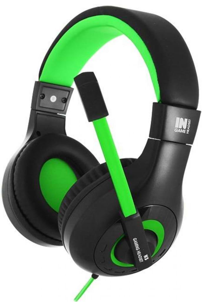 Гарнитура проводная игровая Gemix N3 Black-Green (04300109) - Фото 1