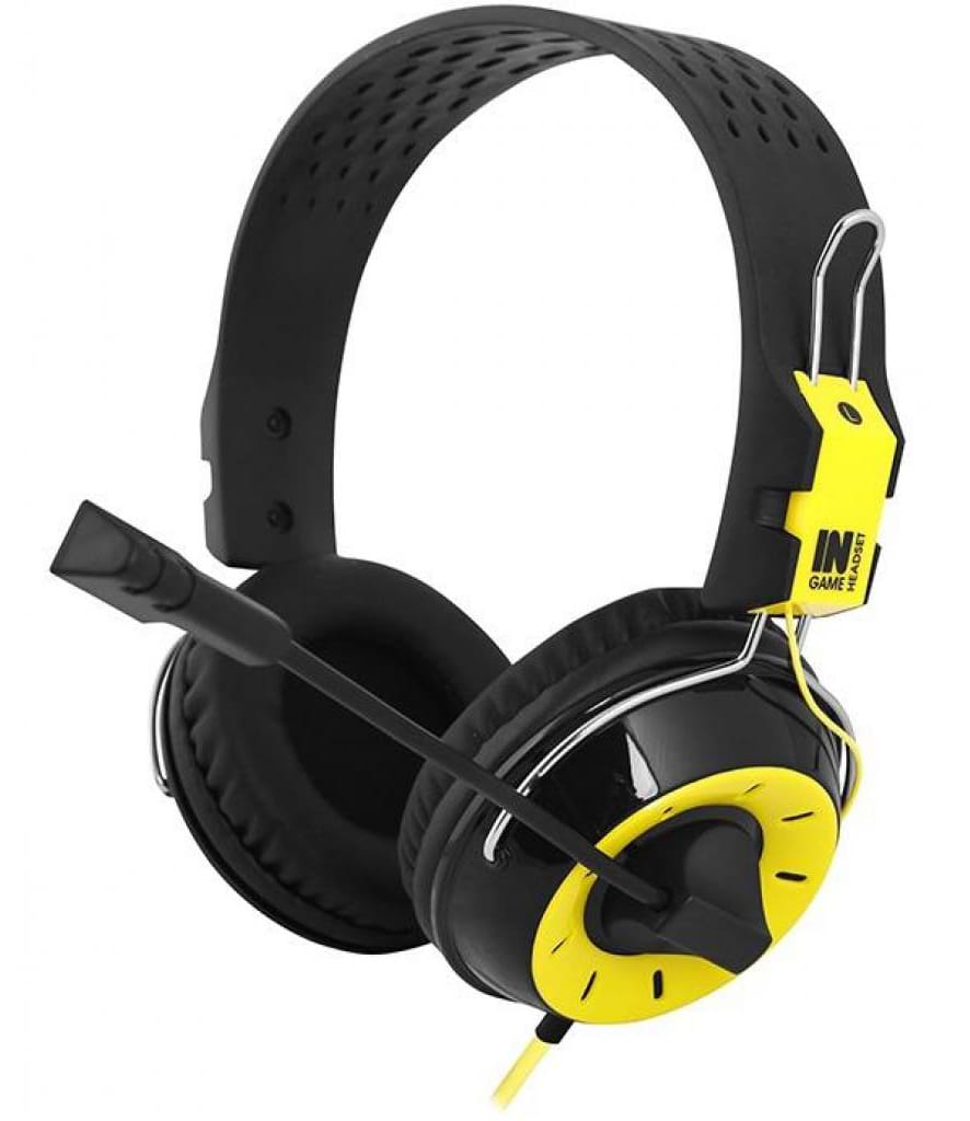 Гарнитура проводная игровая Gemix N4 Black-Yellow Gaming - Фото 1
