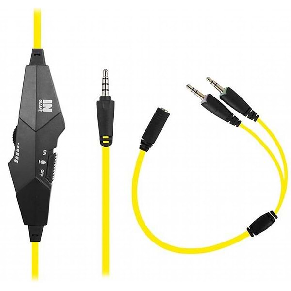 Фото - Гарнітура дротова ігрова Gemix N4 Black-Yellow Gaming