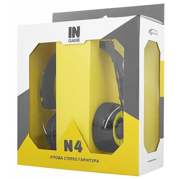 Фото - Гарнітура дротова ігрова Gemix N4 Black-Yellow Gaming