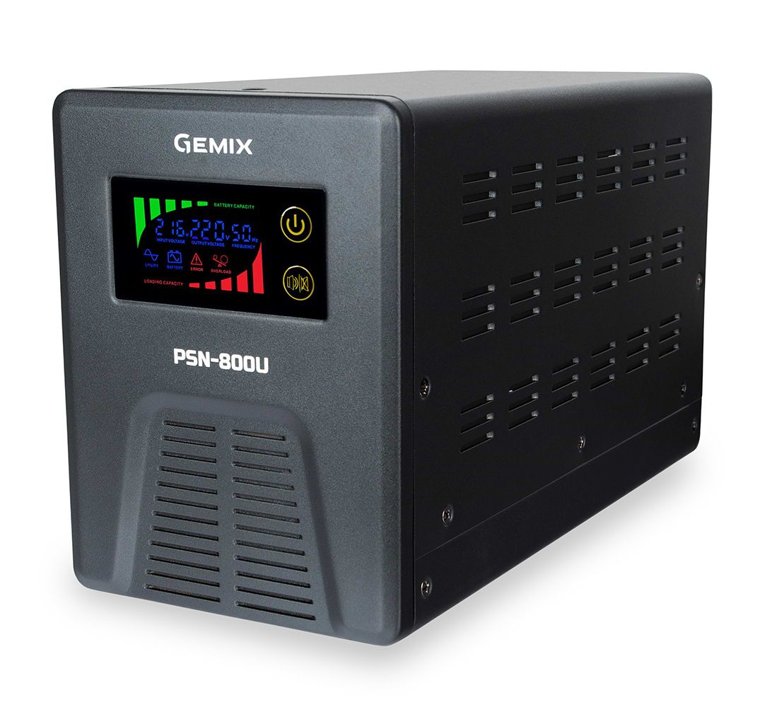 Джерело безперебійного живлення Gemix PSN-800U Schuko