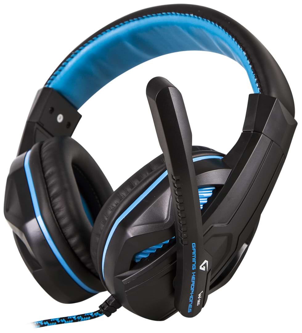 Гарнитура проводная игровая Gemix W-360 Black-Blue - Фото 1