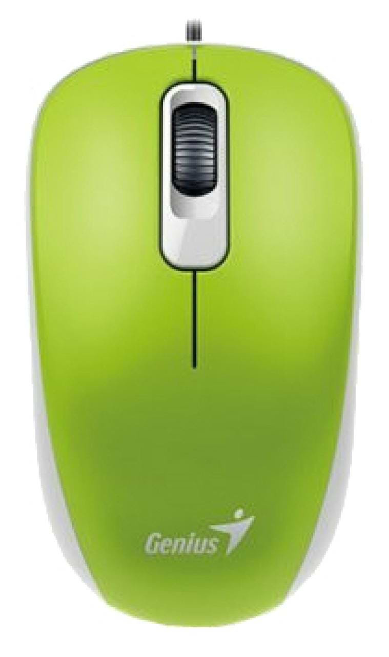 Мышь проводная Genius DX-110 USB Green (31010116105) - Фото 1