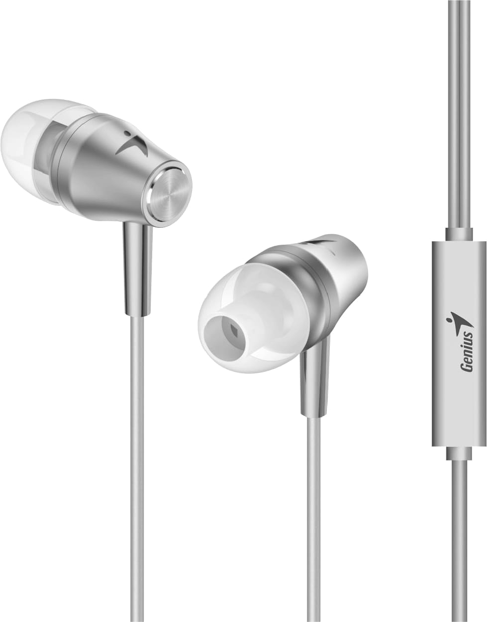 Наушники вкладыши Genius HS-M360 Silver - Фото 1