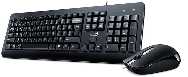 Фото - Клавіатура+миша Genius KM-160 USB Black Ukr (31330001419)
