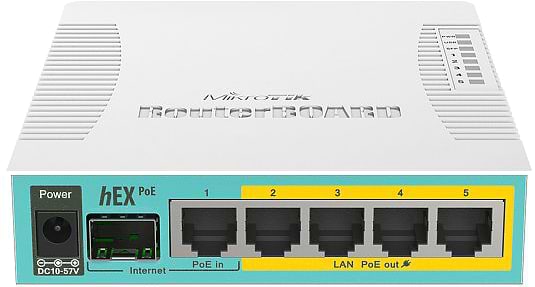 Коммутатор локальної мережі (Switch) MikroTik Hex Poe RB960PGS - Фото 1
