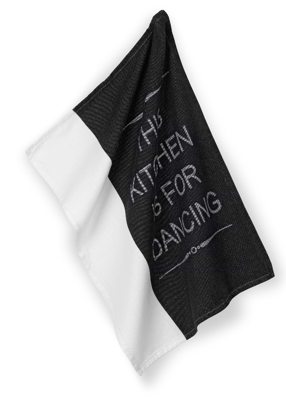 Рушник кухонний Kela Gianna Black/White (12781)