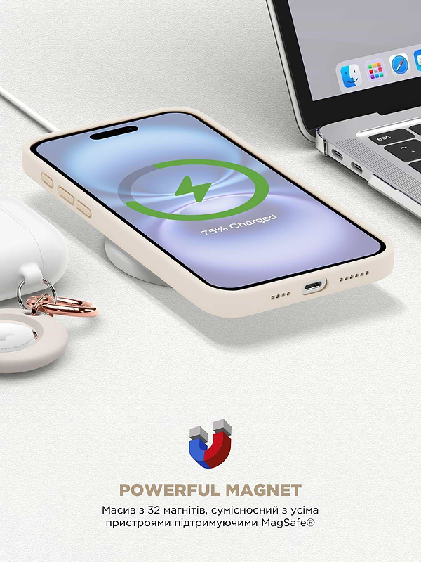 Фото - Чохол для смартфону Armorstandart ICON2 MagSafe for Apple iPhone 16 Plus Ivory (ARM80185)