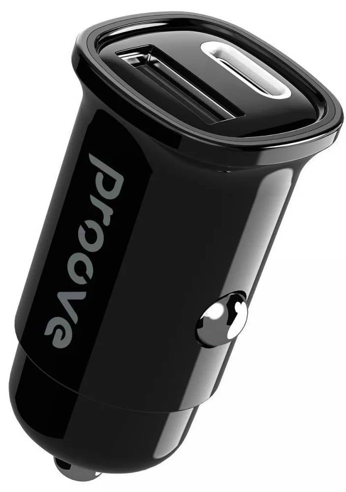 Автомобильное зарядное устройство Proove Flash 30W Type-C + USB black (CCFL30111201) - Фото 1