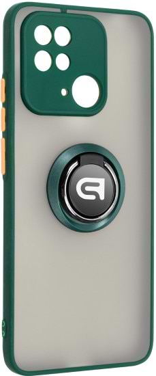 Чехол для смартфона Armorstandart Frosted Matte Ring for Xiaomi Redmi 10C Dark Green (ARM68367) - Фото 1