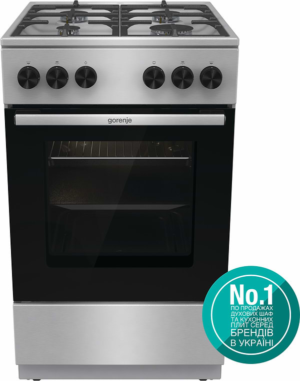 Фото - Плита газова Gorenje GG 5A11 XF Фото - Плита газова Gorenje GG 5A11 XF