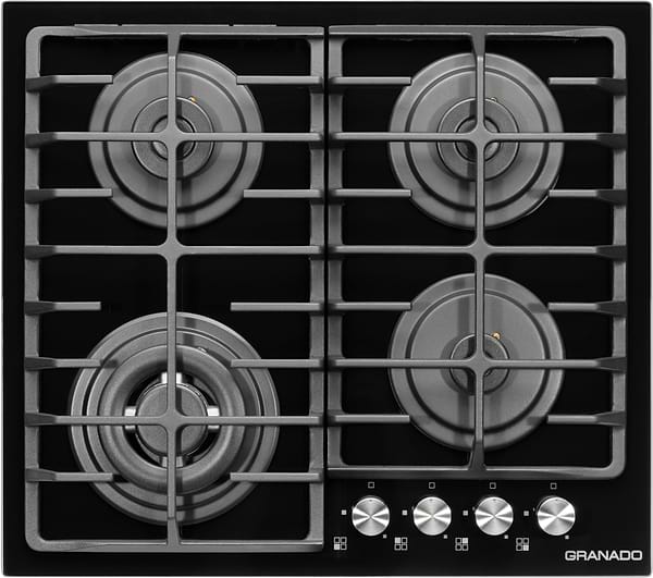 Фото - Варильна поверхня газова GRANADO GGH 62-114 Black Glass