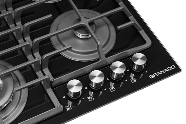 Фото - Варильна поверхня газова GRANADO GGH 62-114 Black Glass