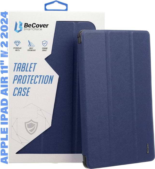 Чохол для планшета Becover Tri Fold Hard for Apple iPad Air 11" M2/M3 (2024/2025) Deep Blue (711413)
