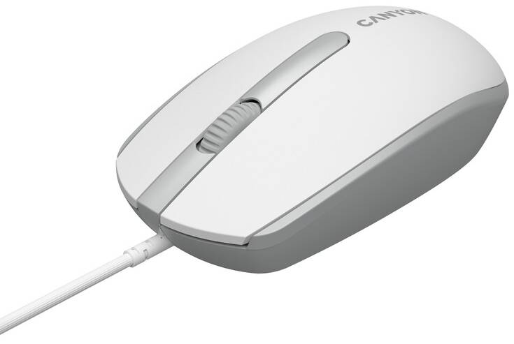 Фото - Миша дротова Canyon M-10 USB White Grey (CNE-CMS10WG)