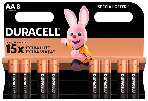 Фото - Батарейка тип AA Duracell MN1500 8шт (81267254)