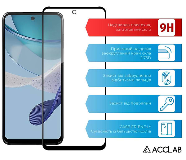 Фото - Захисне скло для смартфону ACCLAB Full Glue for MOTO G13/G23/G53 (1283126567247)