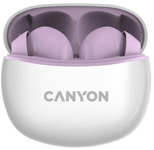 Навушники вкладиші бездротові TWS Canyon TWS-5 (CNS-TWS5PU) Purple - Фото 1
