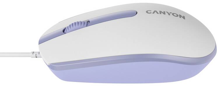 Фото - Миша дротова Canyon M-10 USB White Lavender (CNE-CMS10WL)