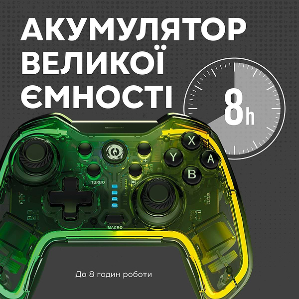 Фото - Геймпад Canyon Brighter GPW-02 Wireless RGB 5in1 Nintendo Crystal (CND-GPW02)