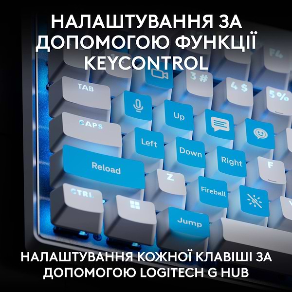 Фото - Клавиатура проводная игровая Logitech G PRO X TKL RAPID White LINEAR (920-013242)