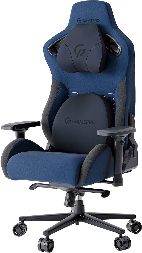 Фото - Крісло для геймерів GamePro Size XL Fabric Dark Blue (GC900DB)