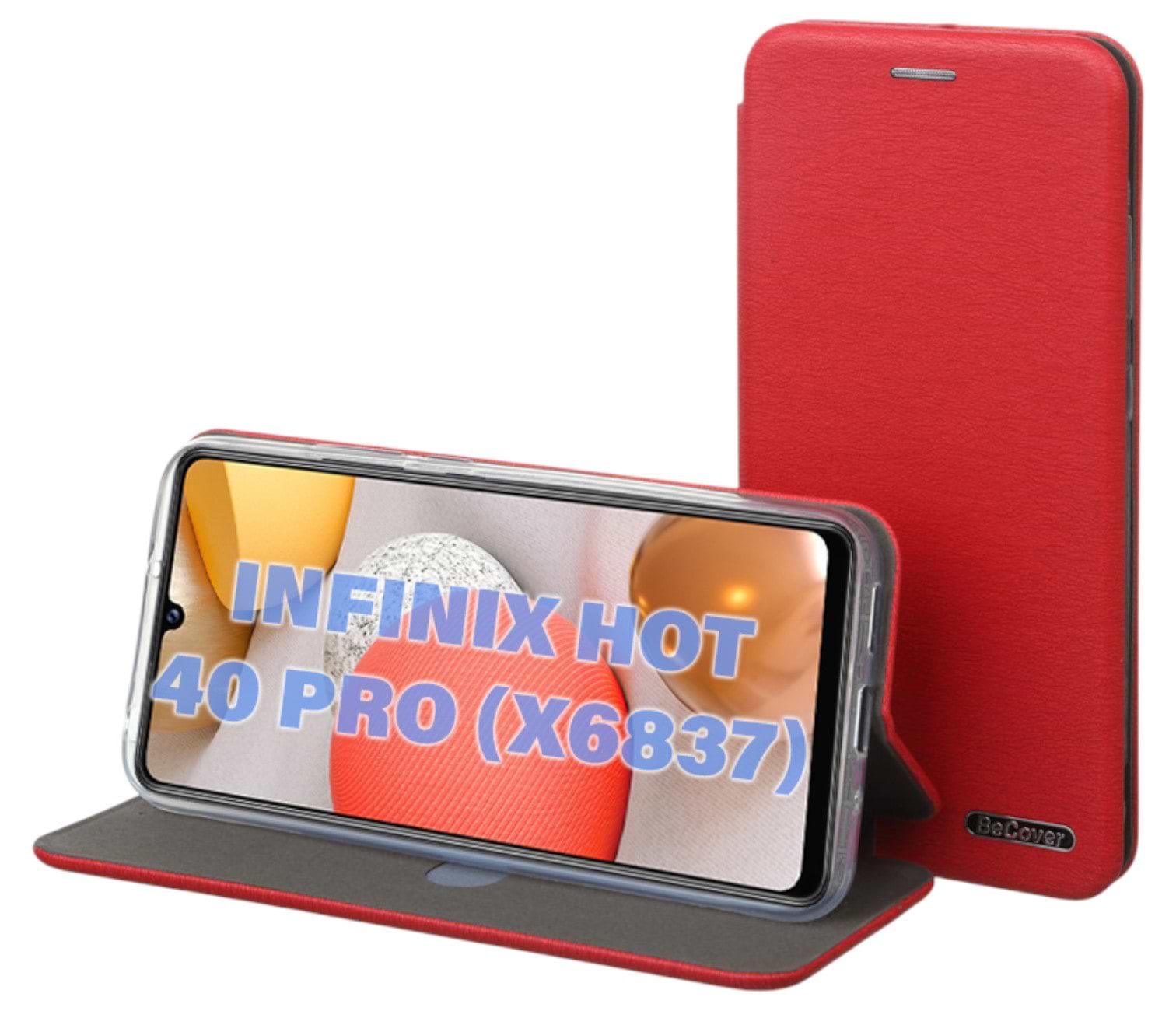 Чохол для смартфону BeCover Exclusive for Infinix Hot 40 Pro (X6837) Burgundy Red (711155) - Фото 1