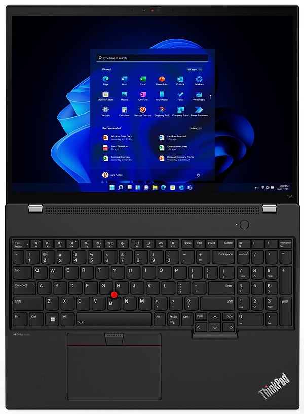 Фото - Ноутбук Lenovo ThinkPad T16 Gen 2 (21K7004ARA) Thunder Black