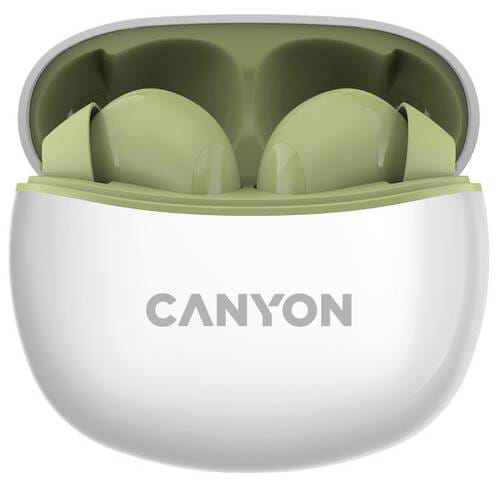 Наушники вкладыши беспроводные TWS Canyon TWS-5 (CNS-TWS5GR) Green