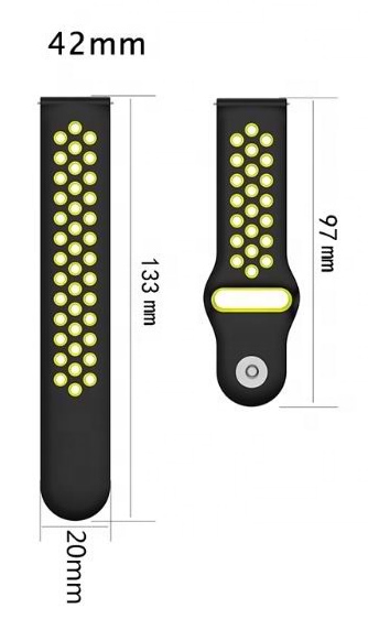 Фото - Ремінець для смарт-годинника BeCover набір 4 кольори Vents Style for Xiaomi iMi KW66/Mi Watch Color/Watch S1 Active/Haylou LS01/LS05 Girl (706542)