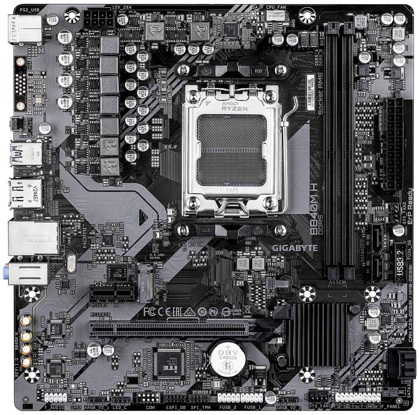 Материнська плата Gigabyte B840M H DDR5