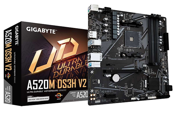 Фото - Материнська плата Gigabyte A520M DS3H V2 DDR4