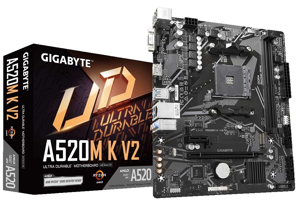 Материнська плата Gigabyte A520M_K_V2 DDR4 - Фото 1