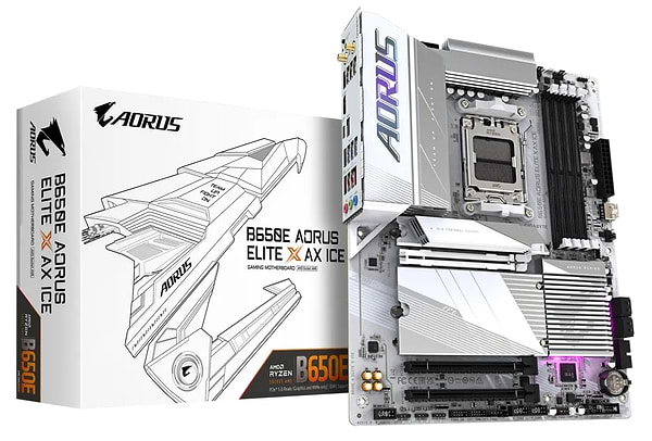 Фото - Материнская плата Gigabyte B650E Aorus Elite X AX Ice